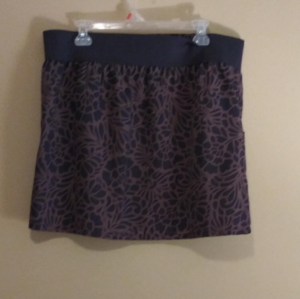 GAP skirt short dark blue floral pattern